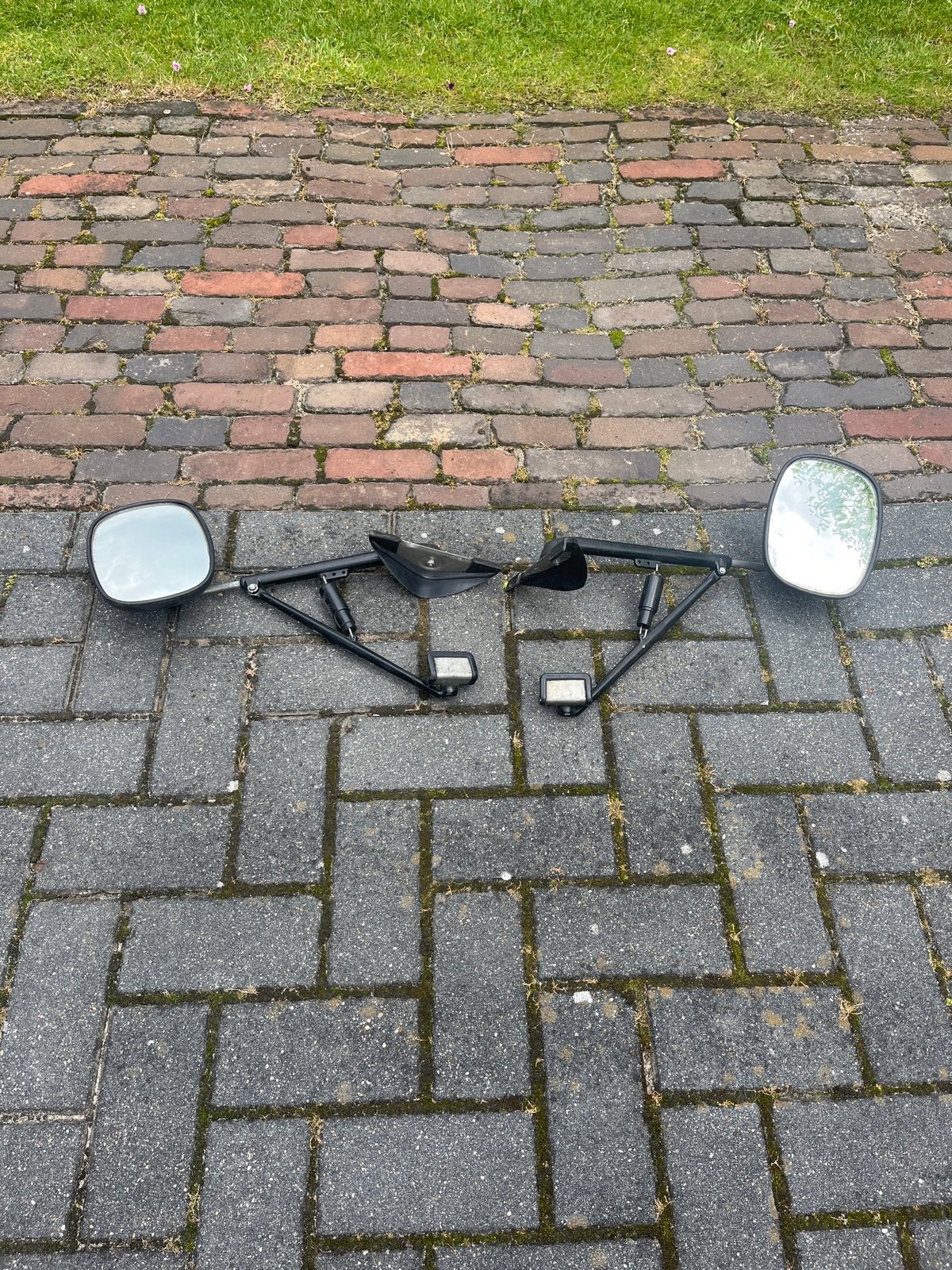 Universele caravan spiegels - set van 2, Ophalen, Gebruikt, Universele onderdelen
