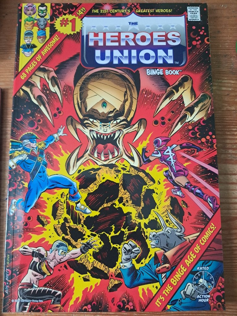 The heroes union, Amerika, Nieuw, Ophalen, Eén comic