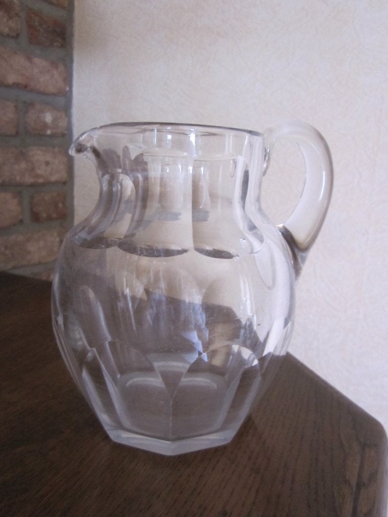 Antieke Baccarat kristal water pitcher model Harcourt 1841, Antiek en Kunst, Verzenden