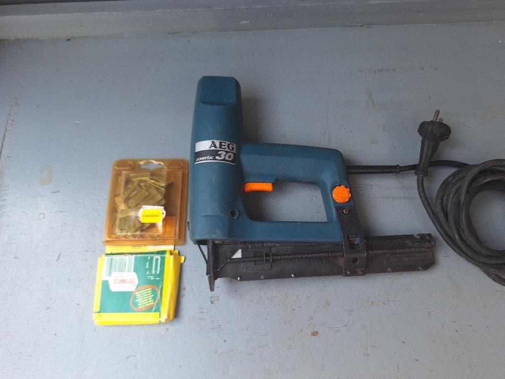 AEG Powertac 30 combi tacker, Ophalen of Verzenden, Gebruikt