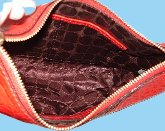KATE SPADE♥️ croc embossed hobo tas NIEUW!, Verzenden, Nieuw, Rood, Handtas