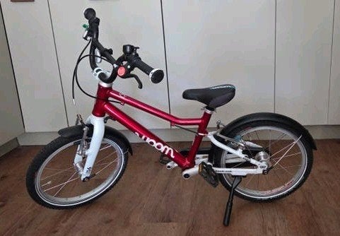 Woom 3 Limited Edition (Rood Metallic) - 16 inch, Ophalen, 16 tot 20 inch, Velgrem, Zo goed als nieuw