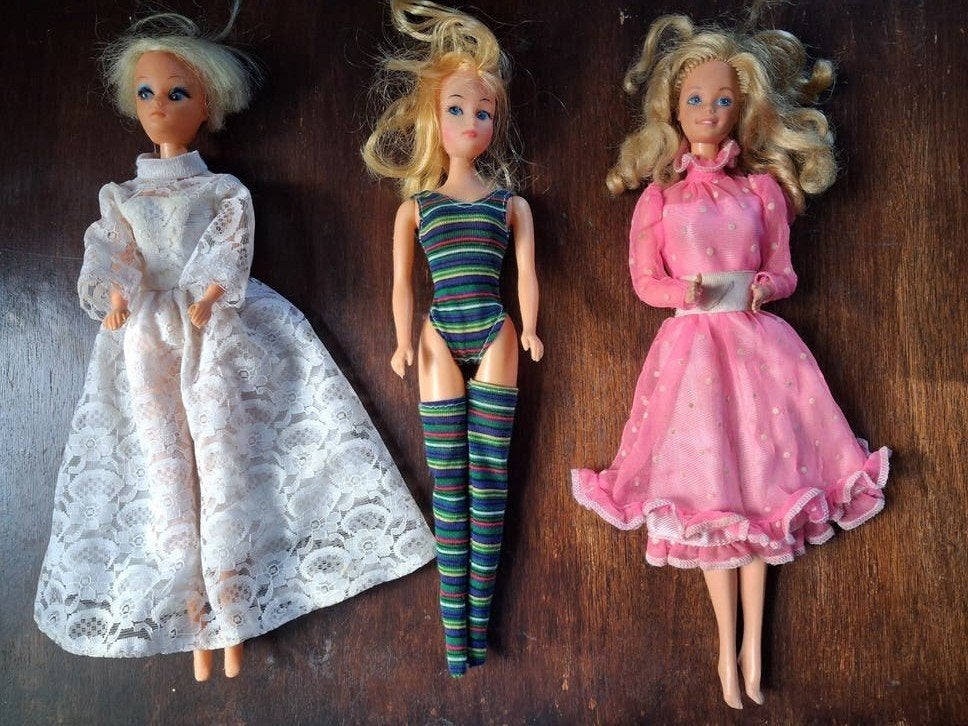 Vintage Barbie poppen - Set van 3, Ophalen of Verzenden, Gebruikt, Barbie