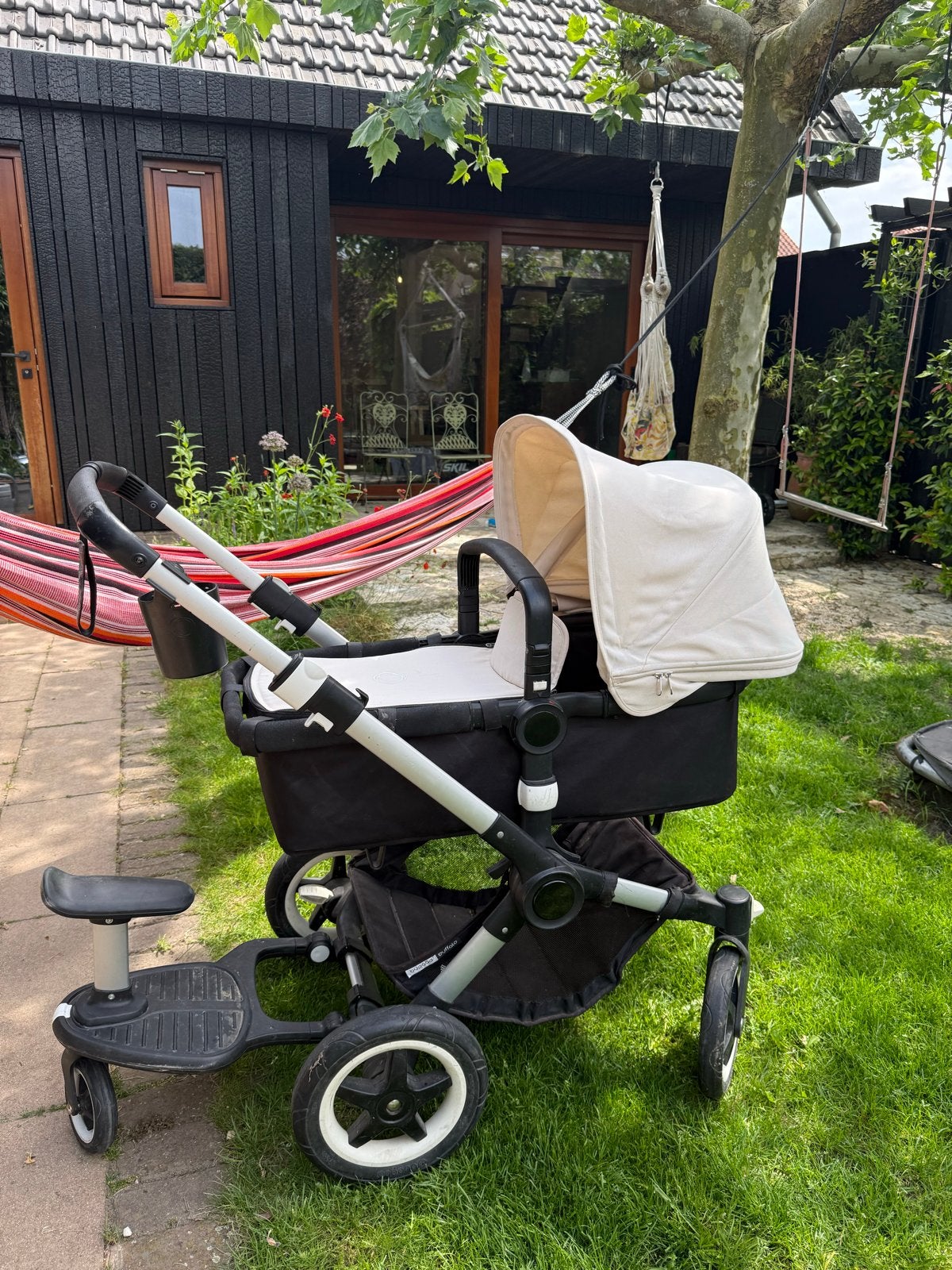 Bugaboo Buffalo kinderwagen - met meerijdplankje en adapters, Ophalen, Gebruikt, Bugaboo, Combiwagen