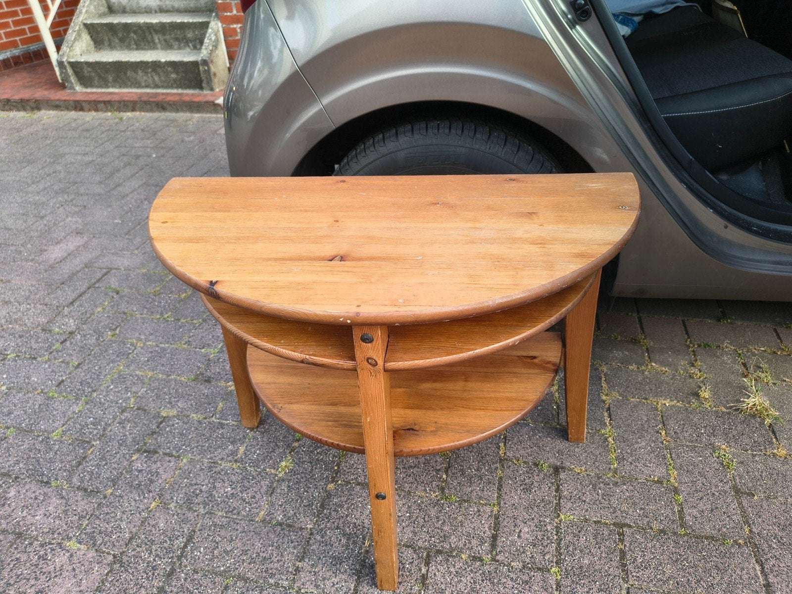 Muurtafeltje - Opknapper, Gebruikt, 55 tot 75 cm, Hout, Ophalen