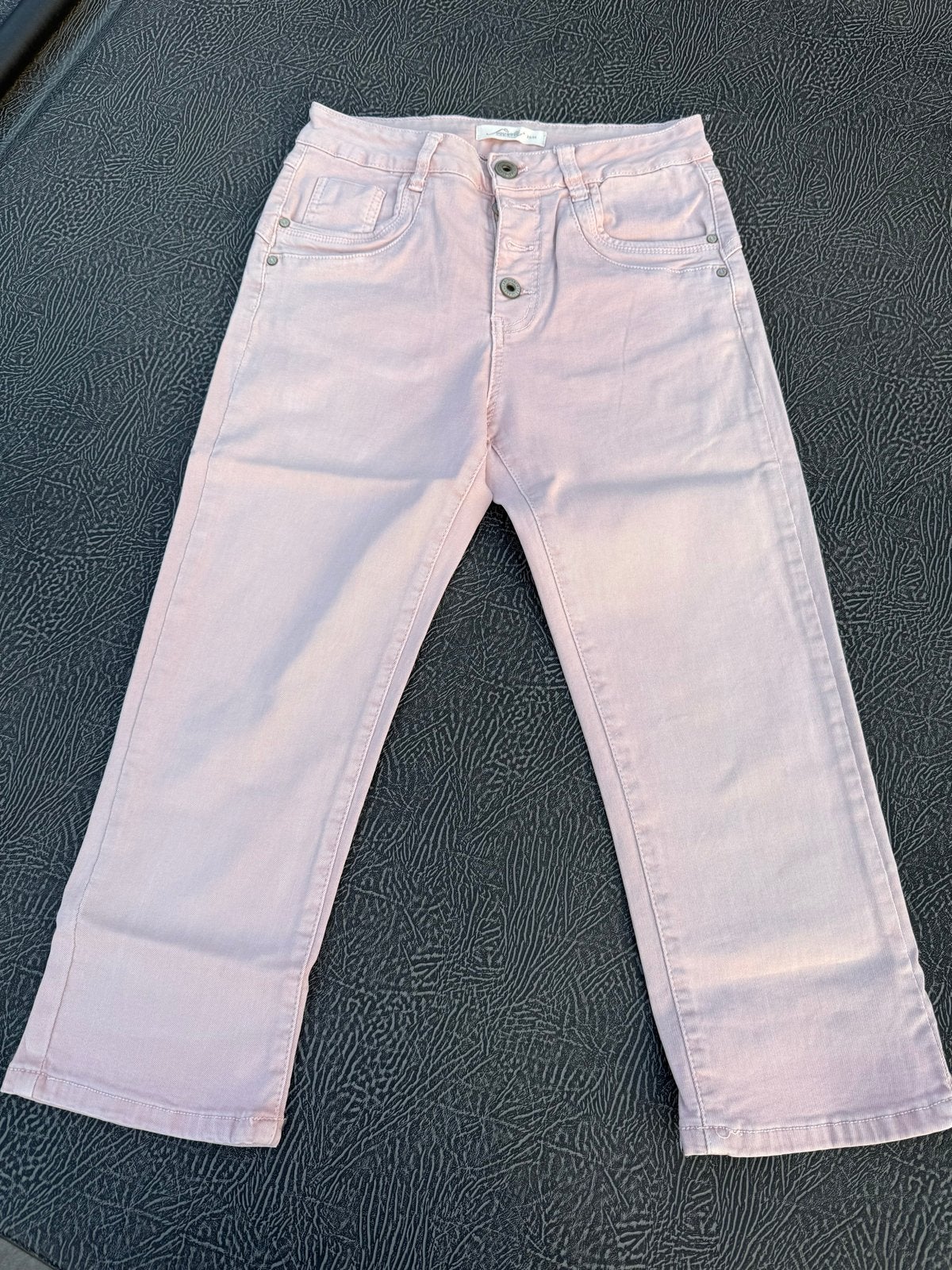 Roze spijkerbroek maat XS/34, Kleding | Dames, Ophalen of Verzenden, Zo goed als nieuw, Driekwart, Roze