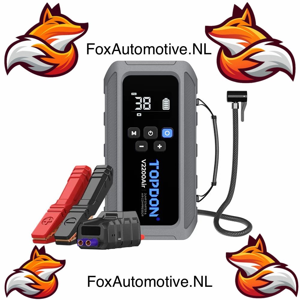 TOPDON V2200Air – starthulp + compressor +powerbank+lamp in1, Ophalen of Verzenden