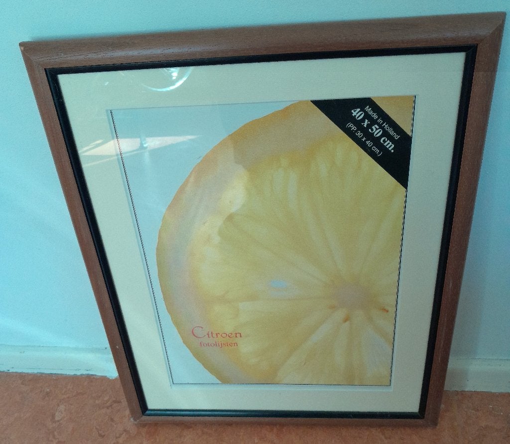 Houten schilderijlijst, Ophalen, Bruin, Schilderijlijst, 50 cm