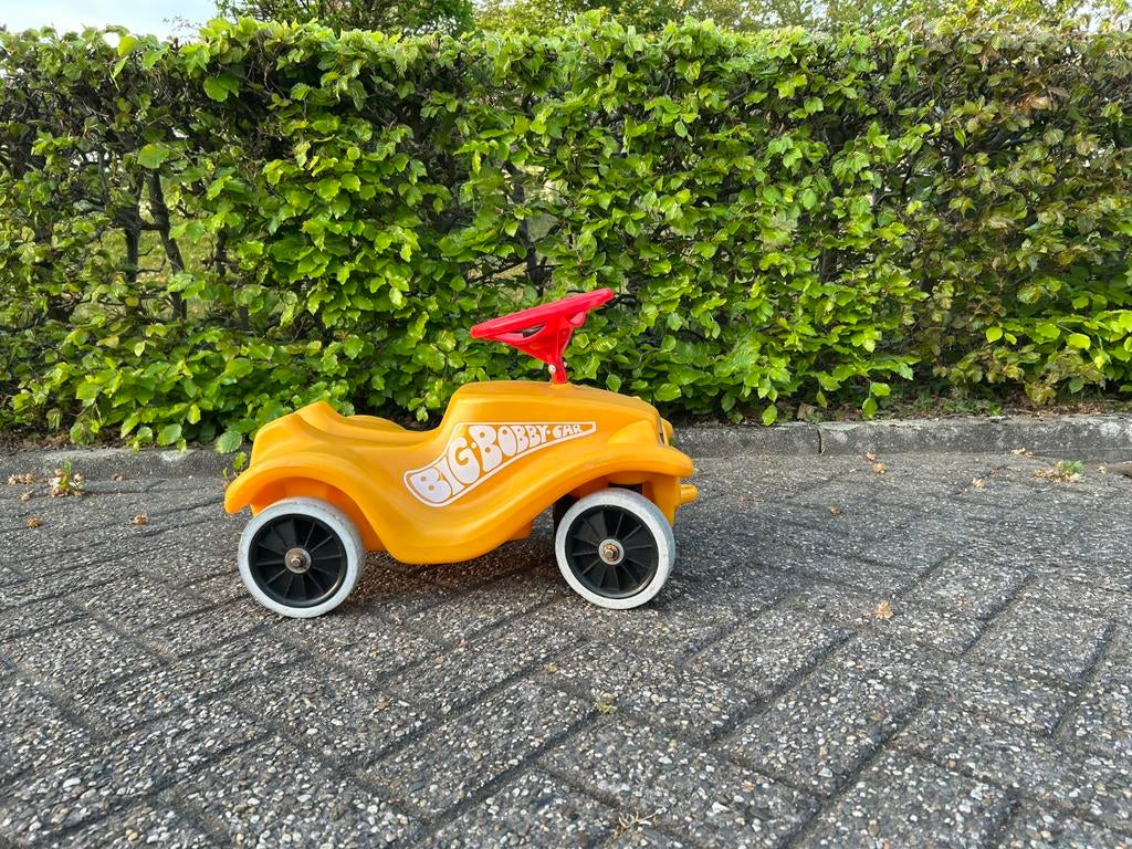 BIG Bobby Car Classic Loopauto Geel, Ophalen, Gebruikt, Loopvoertuig