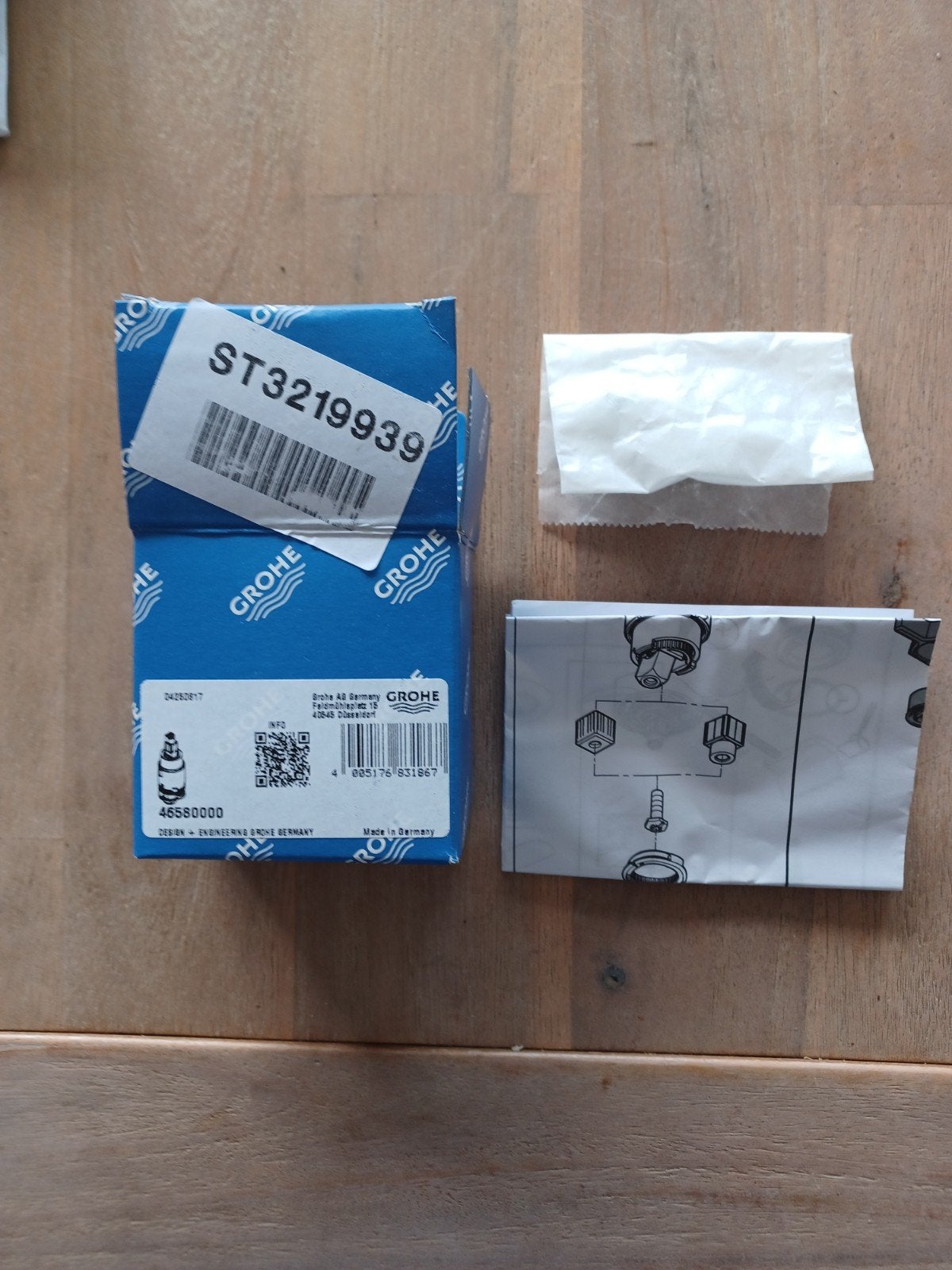 Grohe 46580000 Thermostaat Cartouche Nieuw in Doos, Ophalen, Nieuw