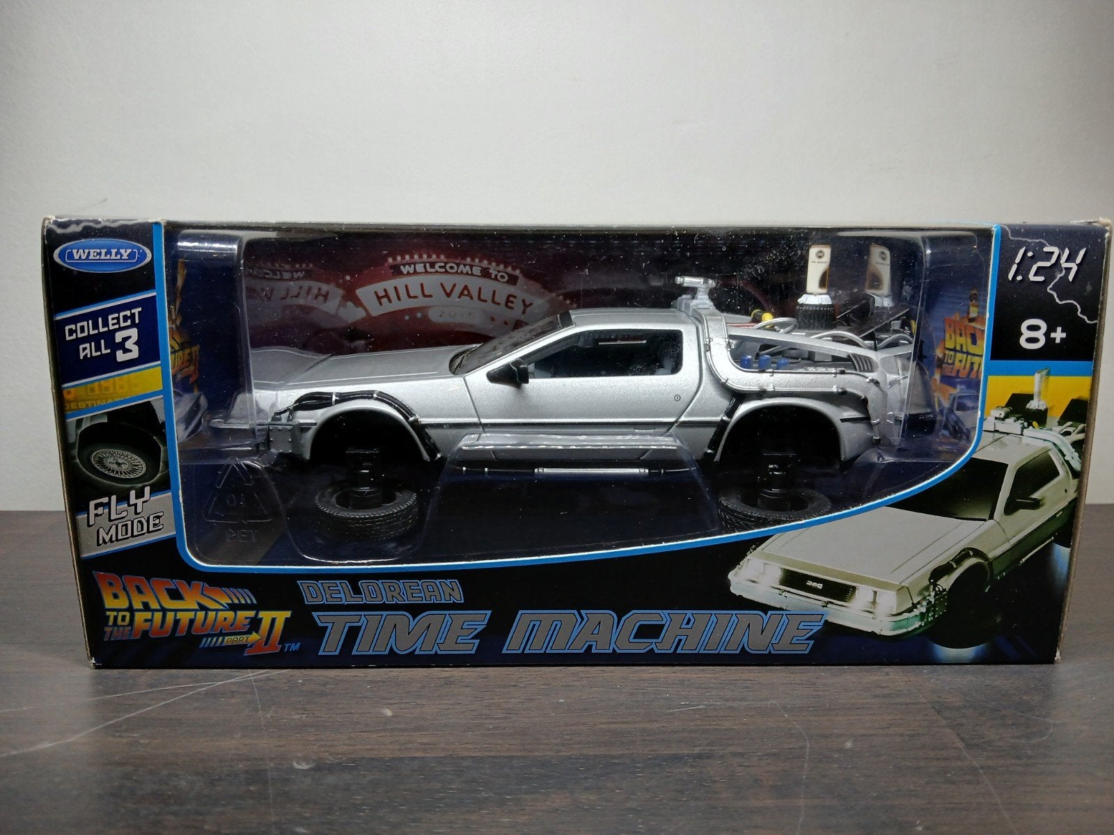 Welly - 1:24 Delorean Time Machine/Back to the Future II., Ophalen of Verzenden, Zo goed als nieuw, Auto, Welly