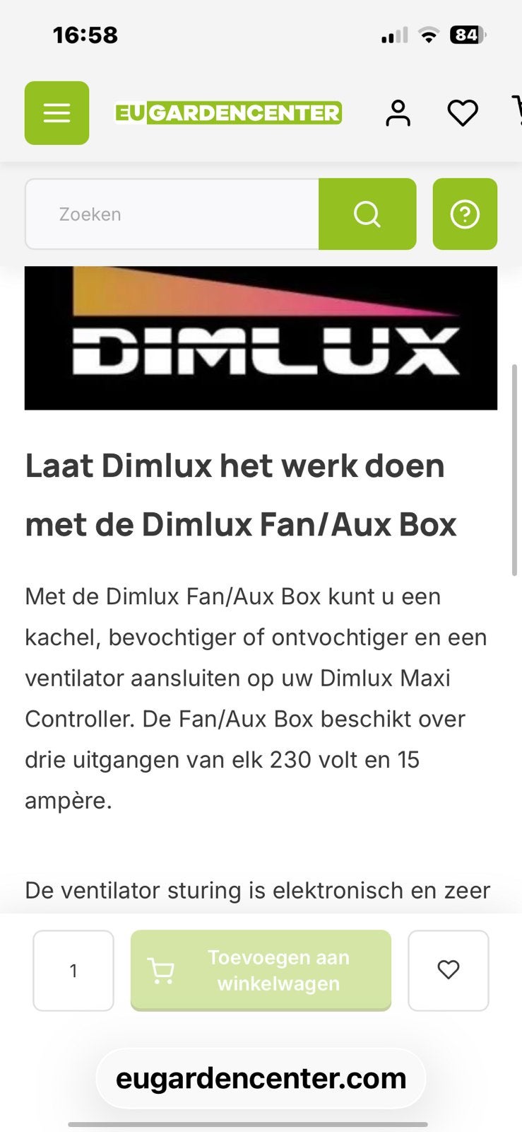 Dimlux box ssr, Tuin en Terras, Kweekspullen, Ophalen of Verzenden, Klimaatbeheersing