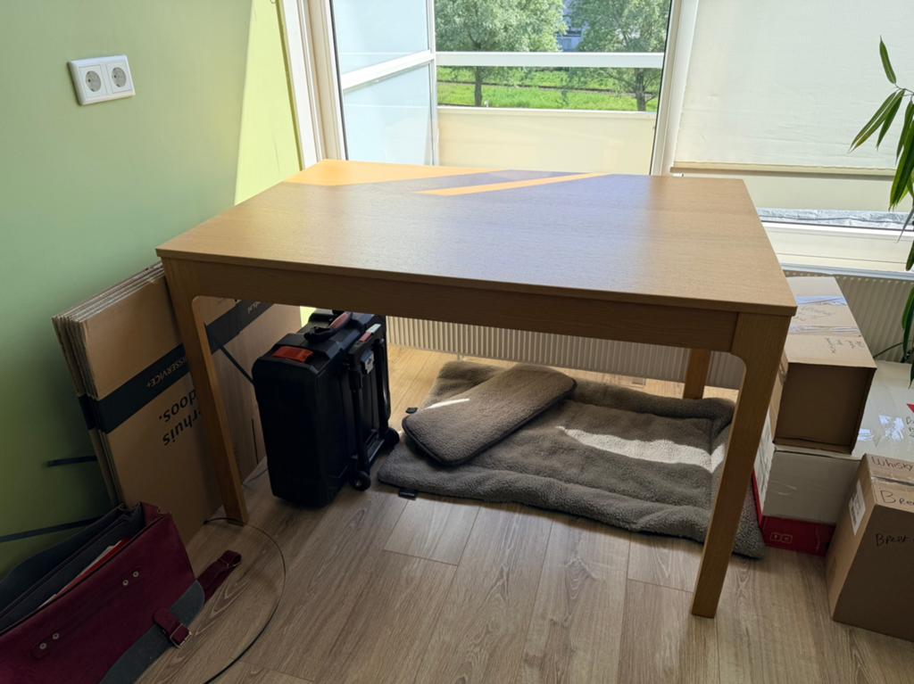 Ikea ekedalen - uitschuifbare tafel, Huis en Inrichting, Ophalen, Overige materialen, 50 tot 100 cm, Zo goed als nieuw