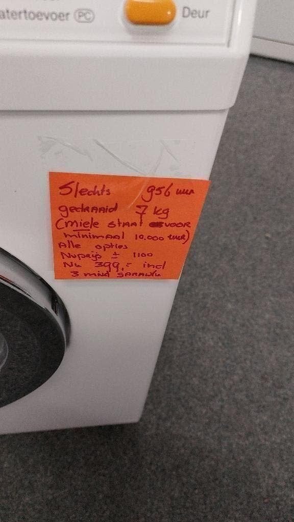 Foto 17 van miele wasmachine 1600 8 kg 425  ARPE nieuw type TWINDOS