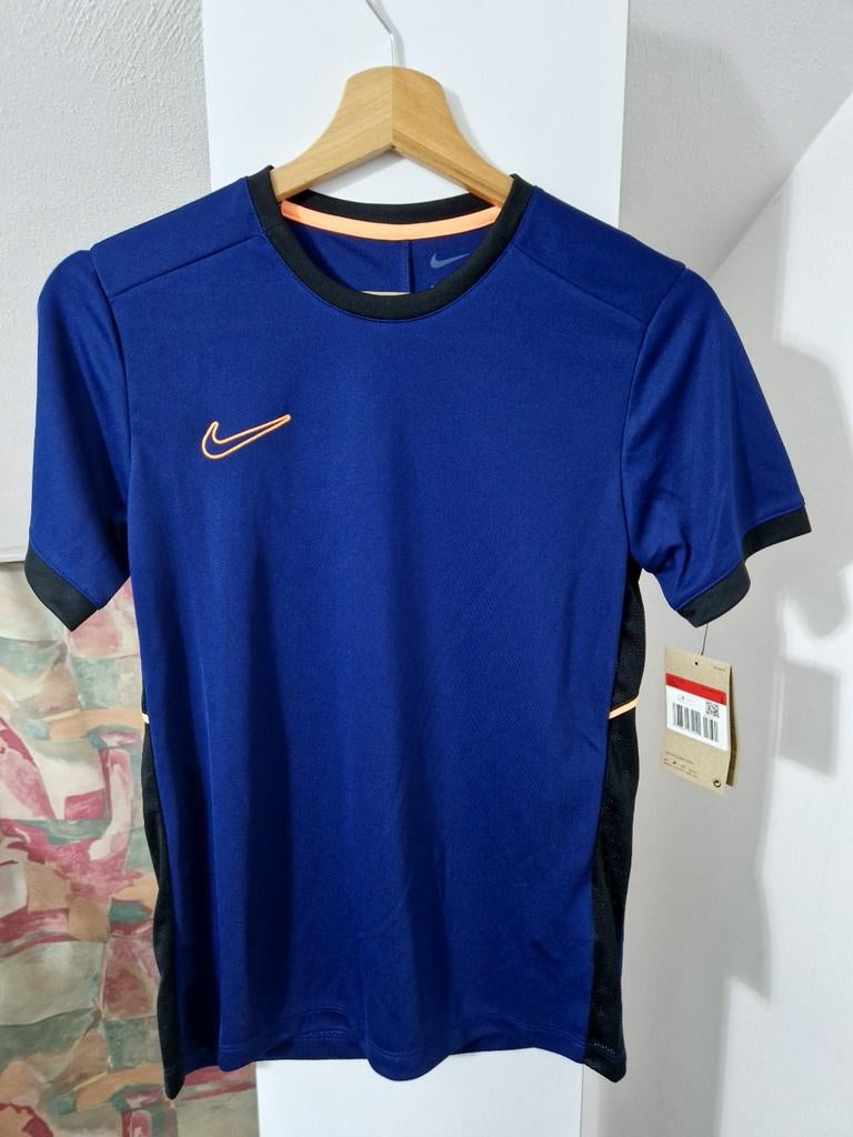 Nike Academy 25 Trainingsshirt Kids - Donkerblauw/Oranje - L, Kinderen en Baby's, Kinderkleding | Maat 152, Verzenden, Jongen of Meisje
