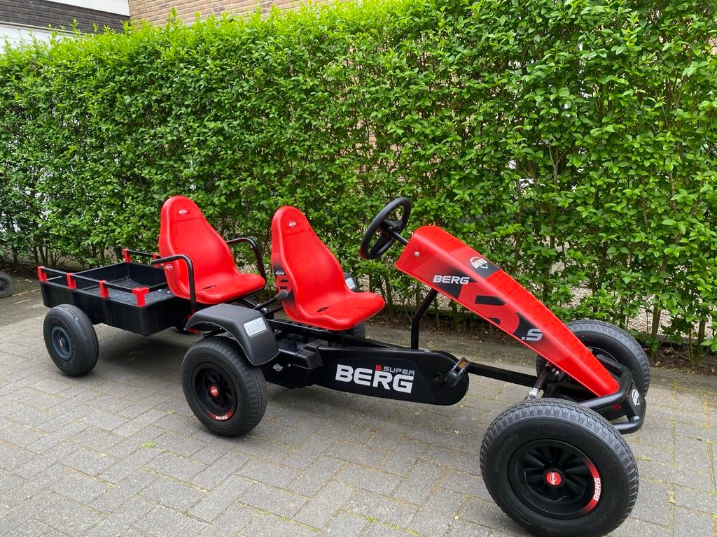 BERG Skelter XL Super met Duozit en Aanhanger, Kinderen en Baby's, Speelgoed | Buiten | Skelters, Zo goed als nieuw, Berg, Duozit