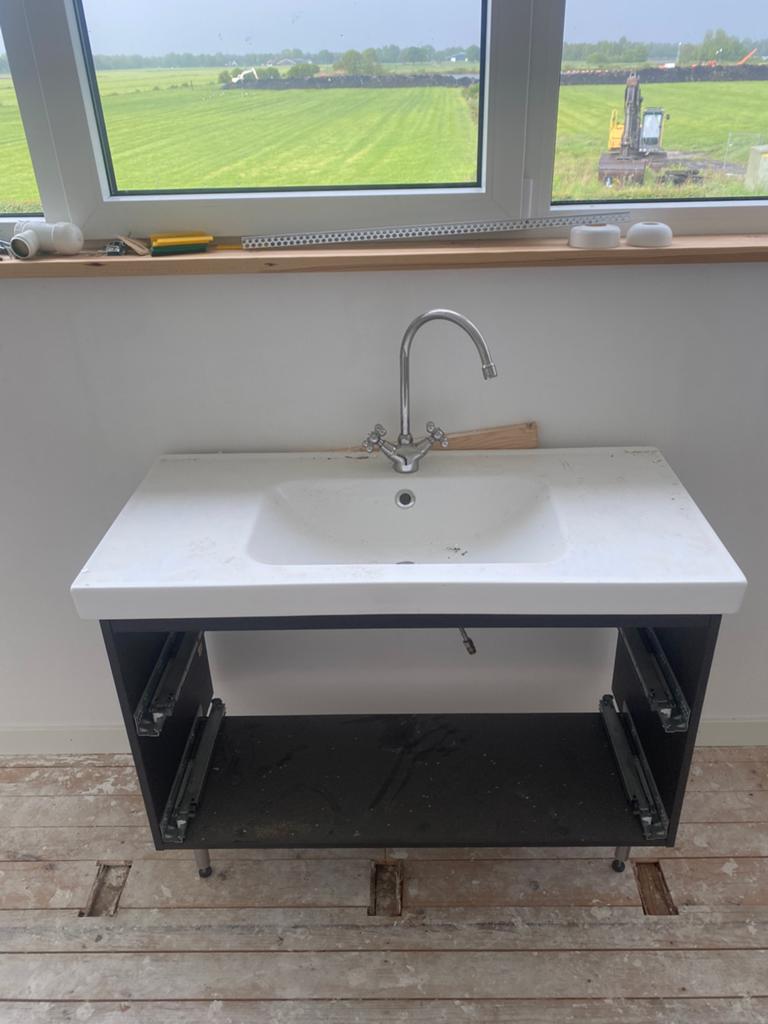 Wastafel, Ophalen, Gebruikt, 50 tot 100 cm, Minder dan 100 cm