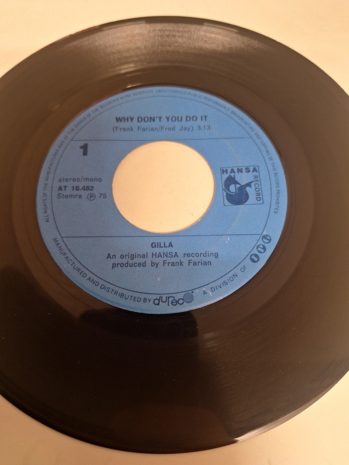 Gilla - Why don't you do it, 1975., Verzenden, 7 inch, Pop