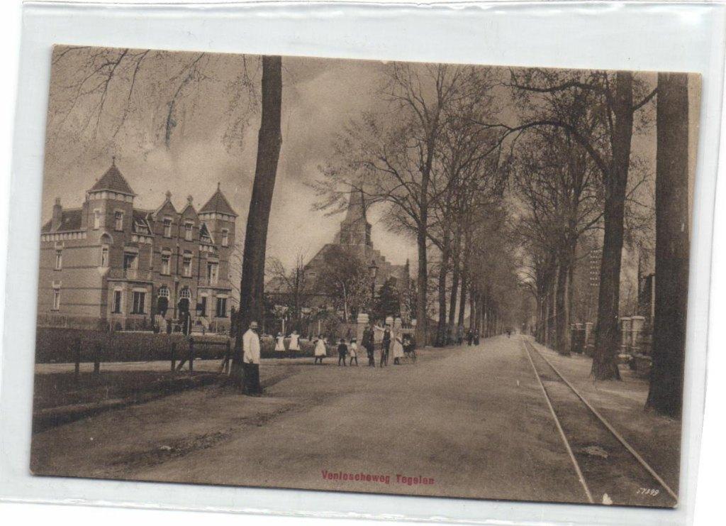 x6179 tegelen venloscheweg, Verzamelen, Ansichtkaarten | Nederland, Verzenden, Voor 1920, Noord-Brabant