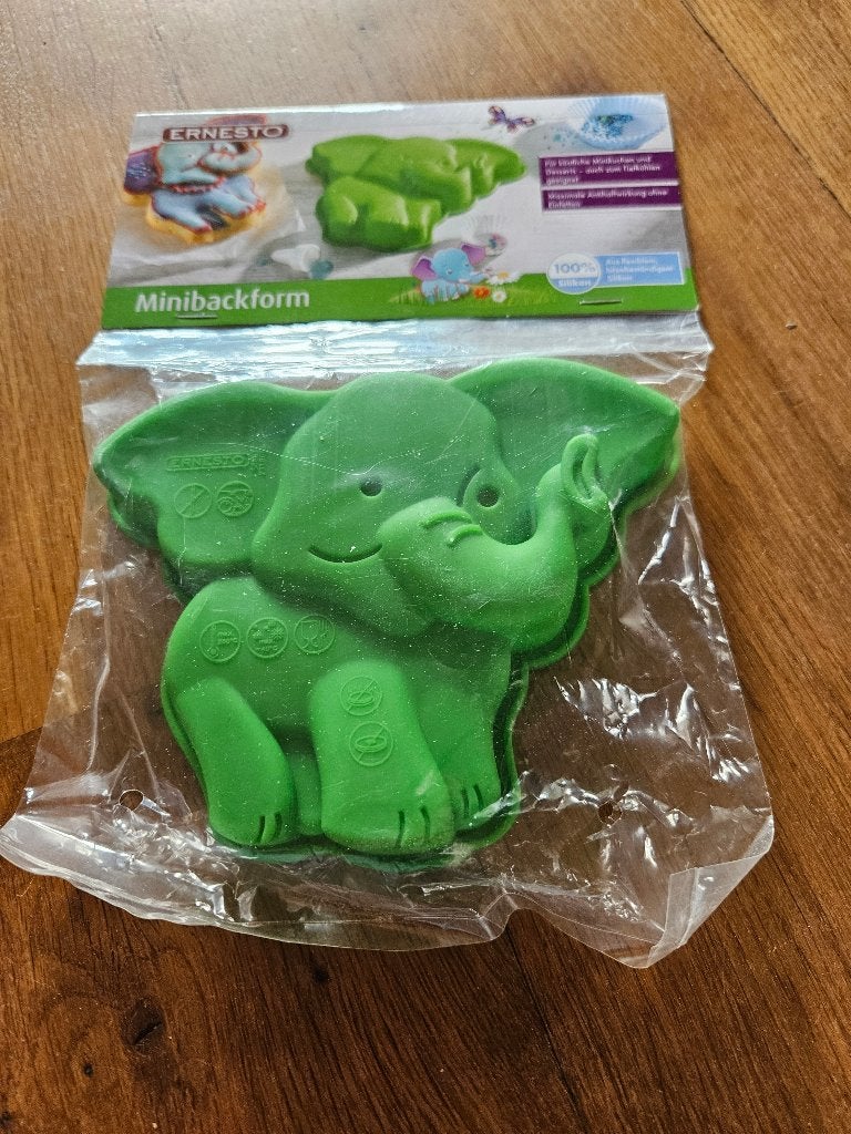 Mini silicone bakvorm olifant, Ophalen of Verzenden, Nieuw, Taarten, Bakvorm