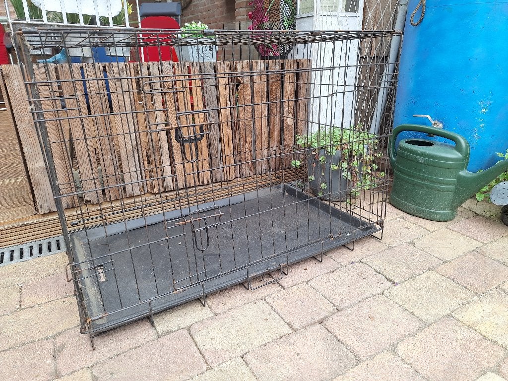 Hondenbench maat L (92 x 67 x 66 hoog), Ophalen, Gebruikt