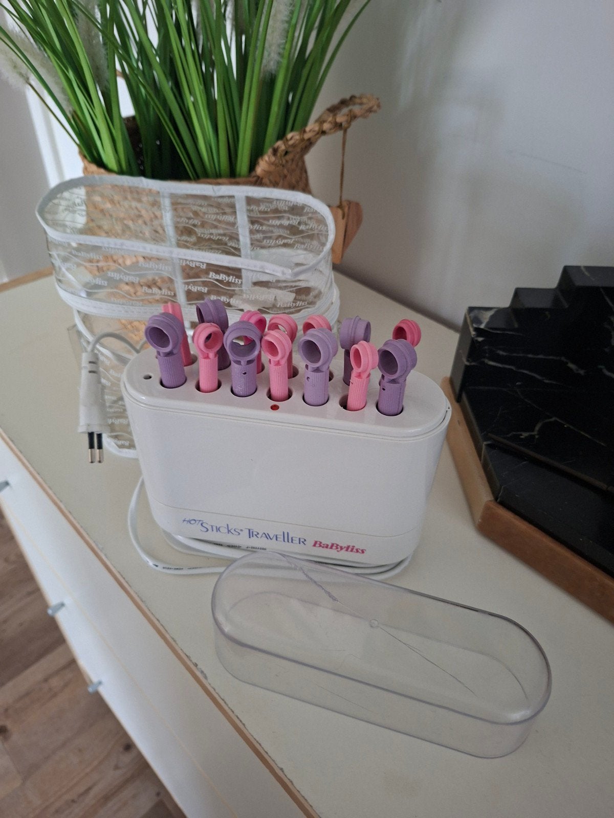 Babyliss Hot Sticks Krultang met tas snel voor pruik  m, Ophalen of Verzenden, Gebruikt, Krultang of Stijltang