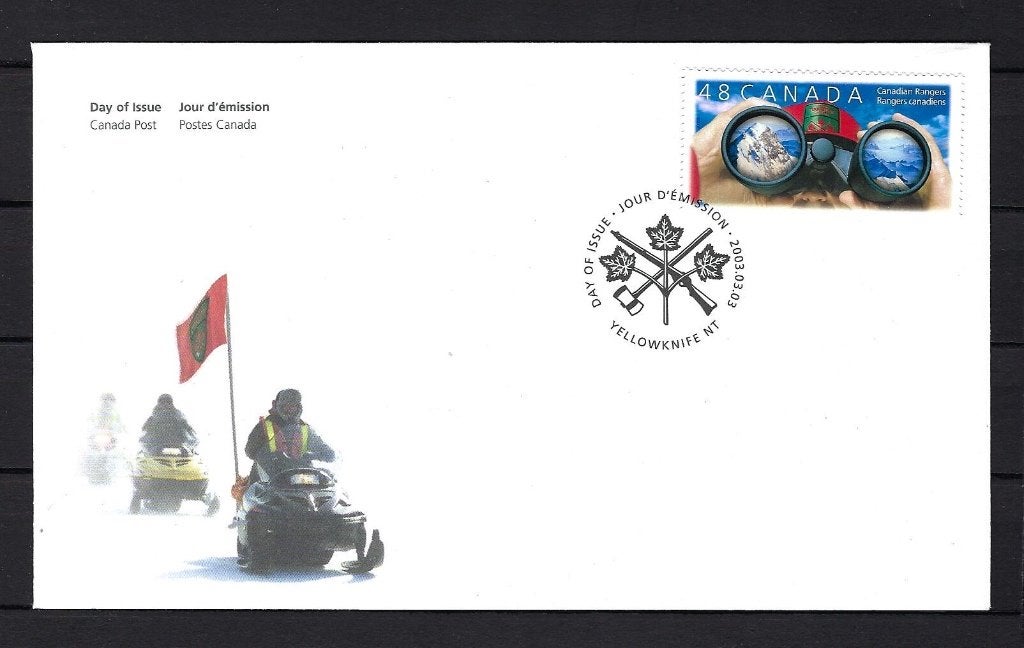 Canada FDC Mi. 2110 3-3-2003 (Canadian rangers), Ophalen of Verzenden, Onbeschreven, Rest van de wereld