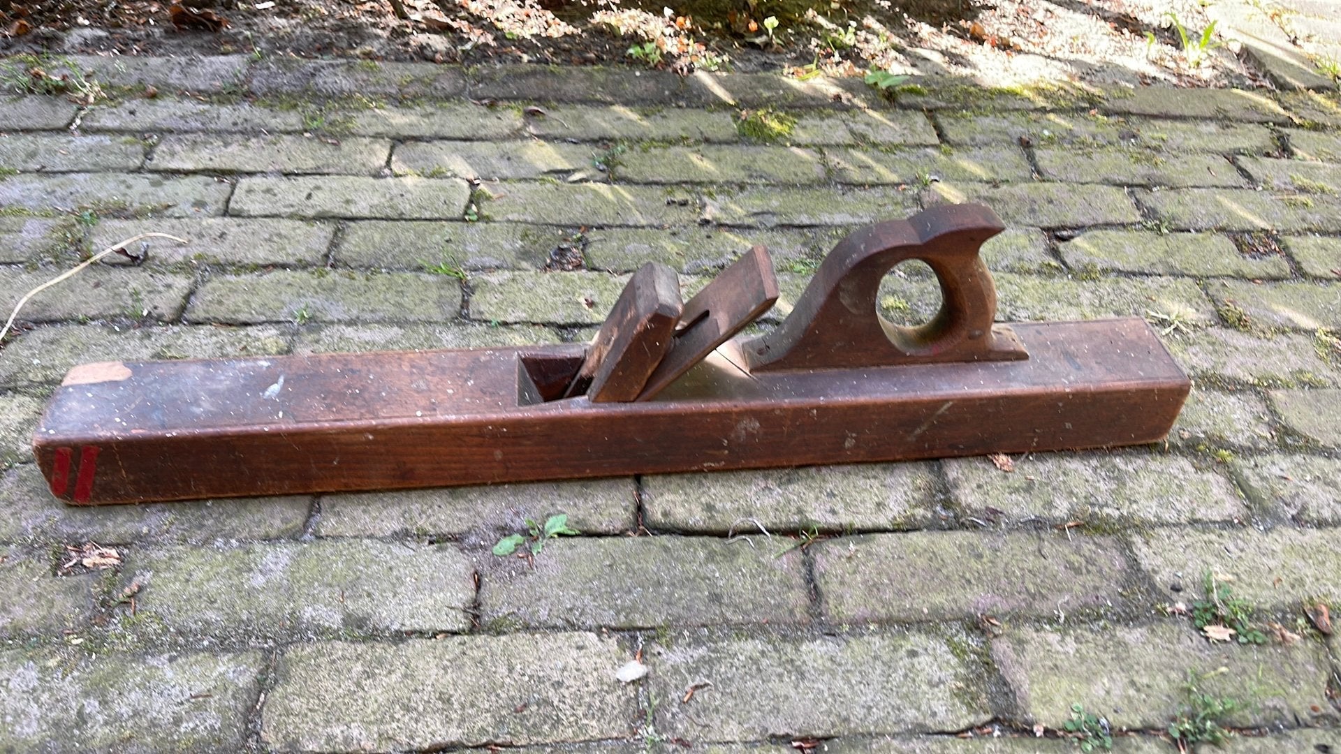 Antieke houten schaaf - Oude timmermansgereedschap, Antiek en Kunst, Antiek | Gereedschap en Instrumenten, Ophalen of Verzenden