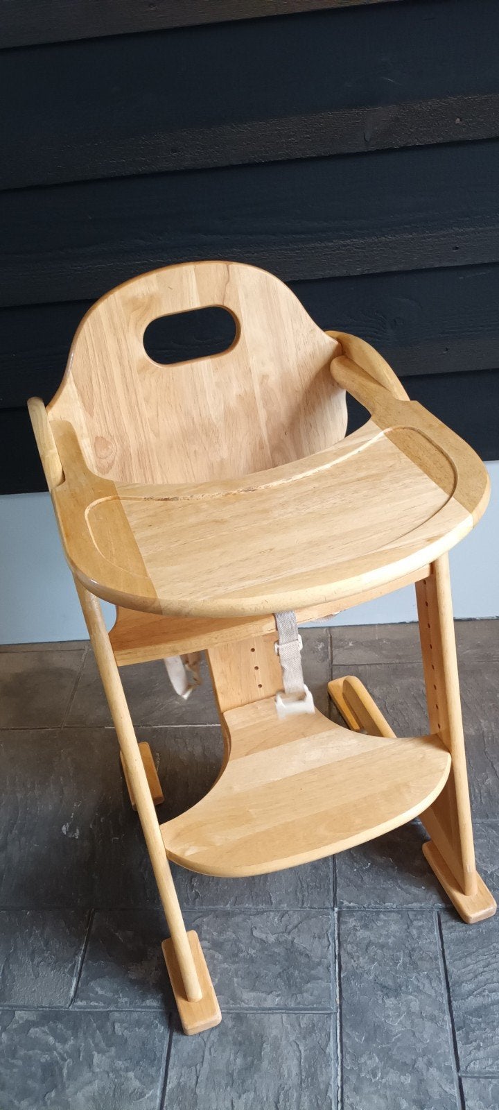 Houten kinderstoel Tiamo, Ophalen of Verzenden, Gebruikt, Overige typen, Gordel(s)