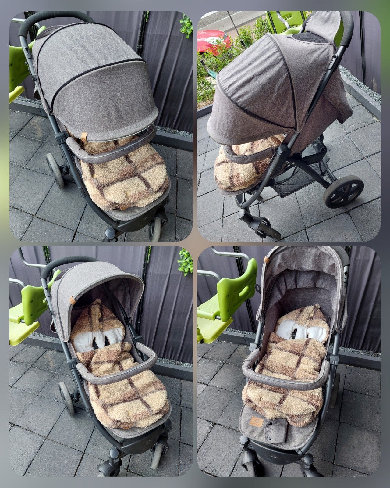 Lionelo buggy, Ophalen, Zo goed als nieuw, Voetenzak