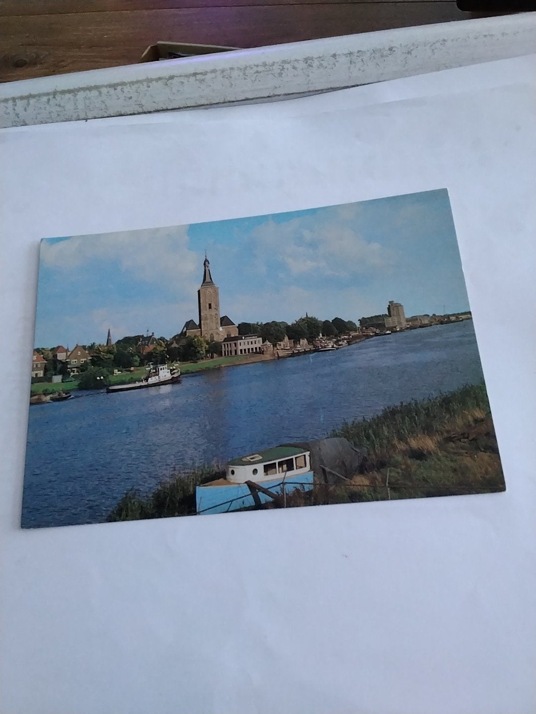 Ansichtkaart Hasselt - Vergezicht op de rivier, Ophalen of Verzenden, 1960 tot 1980, Ongelopen, Overijssel