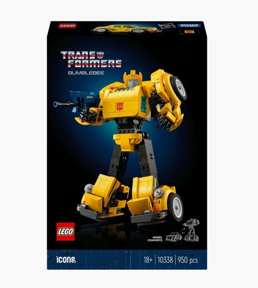 LEGO Icons Transformers Bumblebee (10338), Ophalen of Verzenden, Zo goed als nieuw, Overige merken
