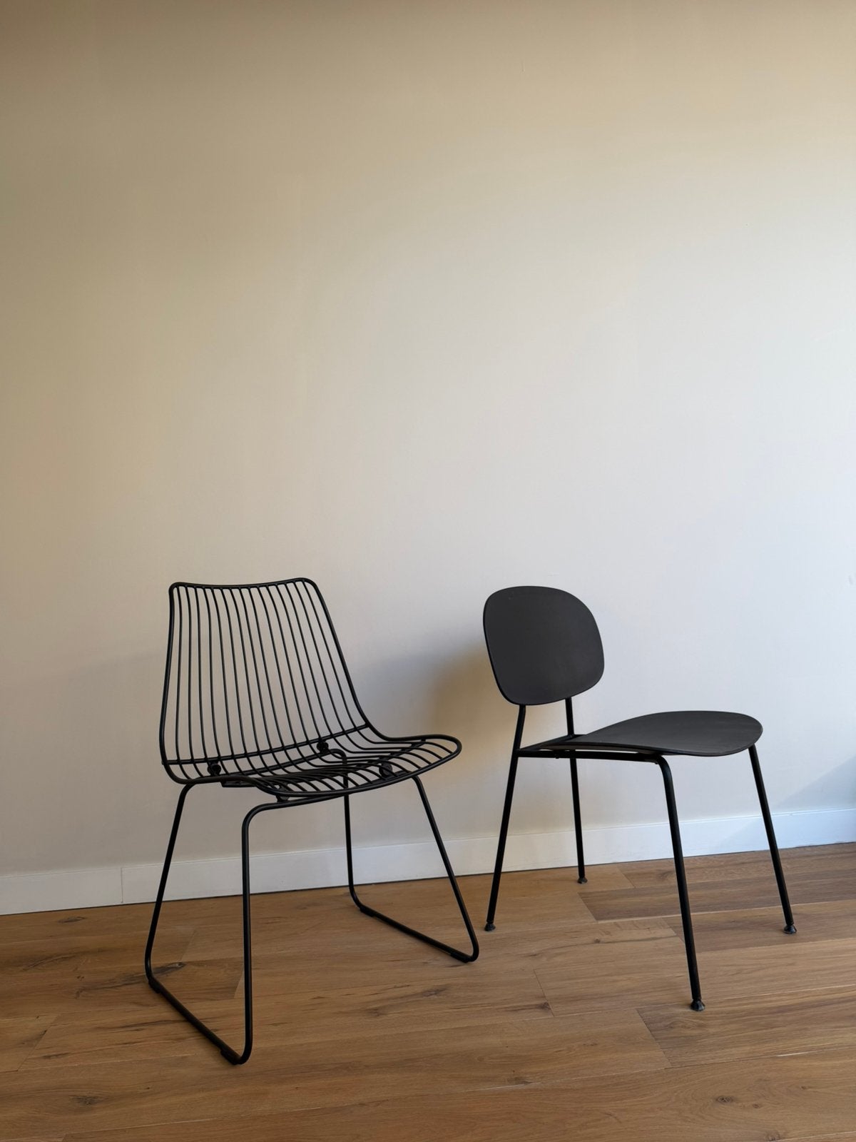 Twee zwarte Loods 5 design stoelen, Huis en Inrichting, Stoelen, Ophalen, Gebruikt, Twee, Zwart