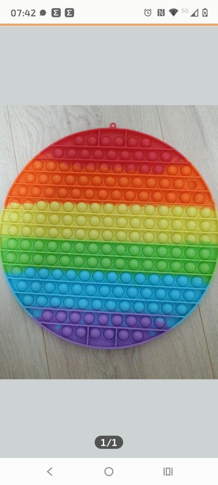 Grote Regenboog Pop It Fidget Toy - Stressvermindering, Ophalen of Verzenden