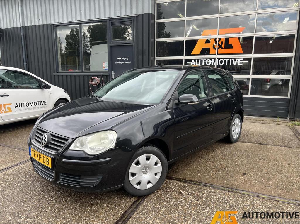Volkswagen Polo 1.4-16V 5DRS 2007 Zwart | Airco |, Auto's, Voorwielaandrijving, 40 €/maand, Zwart, Bedrijf