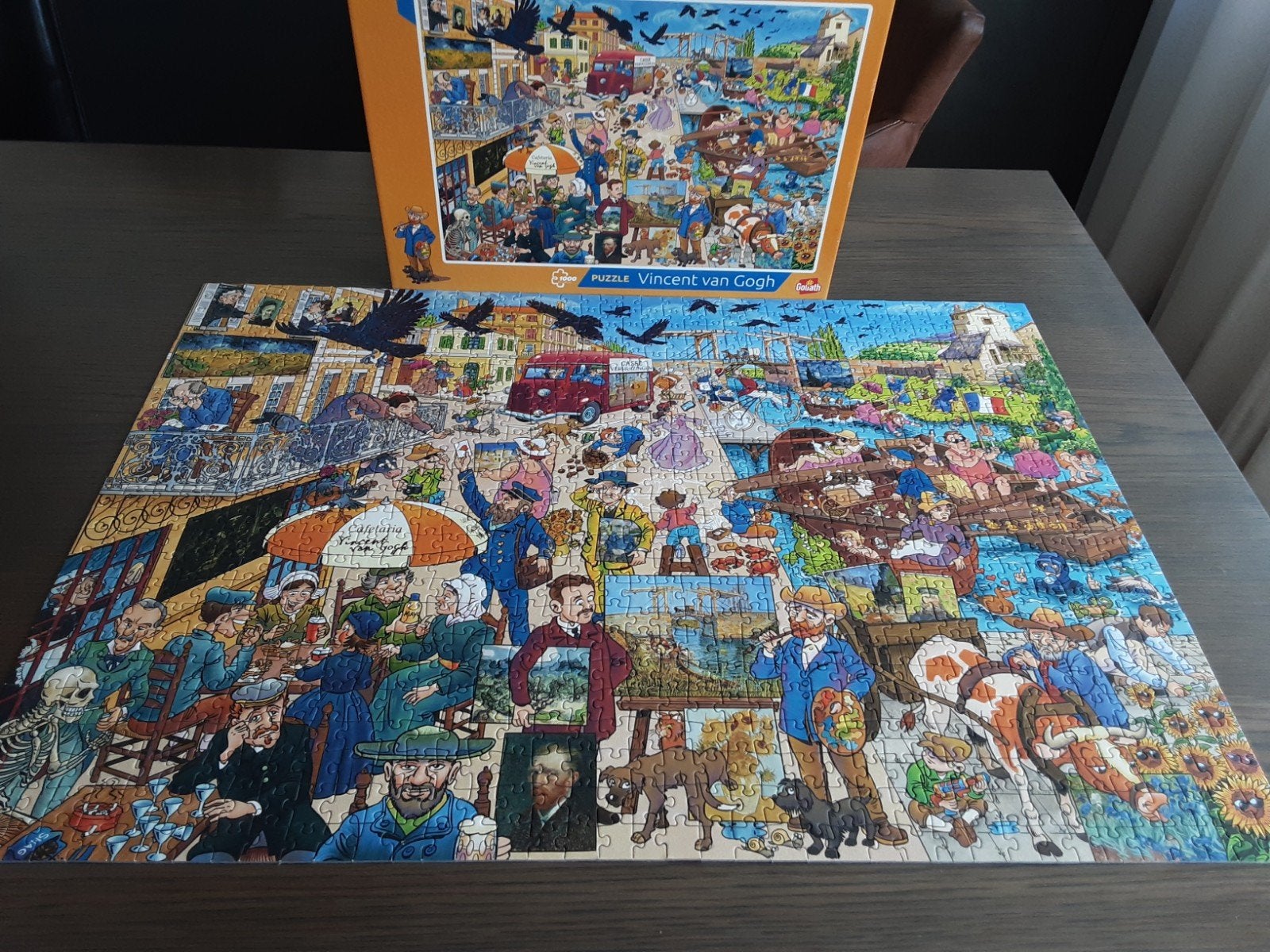 Jan van Haasteren puzzel - Vincent van Gogh (1000 stukjes), Ophalen, Zo goed als nieuw, Jan van Haasteren
