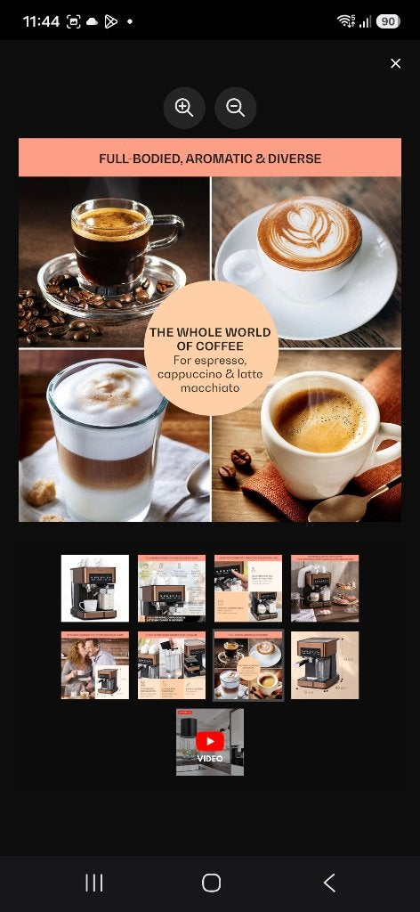 Klarstein Espresso Apparaat met Melkopschuimer, Ophalen, Espresso apparaat, Gemalen koffie, Zo goed als nieuw