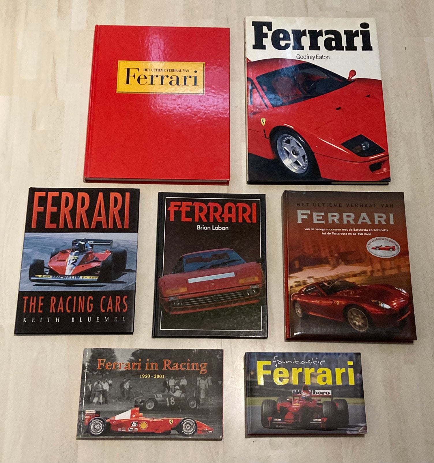 7 ferrari boeken F1 en personenauto’s, Ophalen of Verzenden, Zo goed als nieuw, Auto's