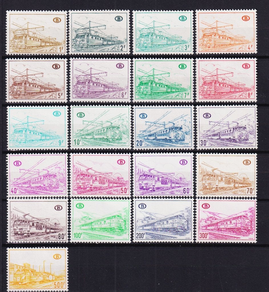 België Spoorwegzegels 1968 TR378/398 **, Ophalen, Postfris, Treinen, Postfris