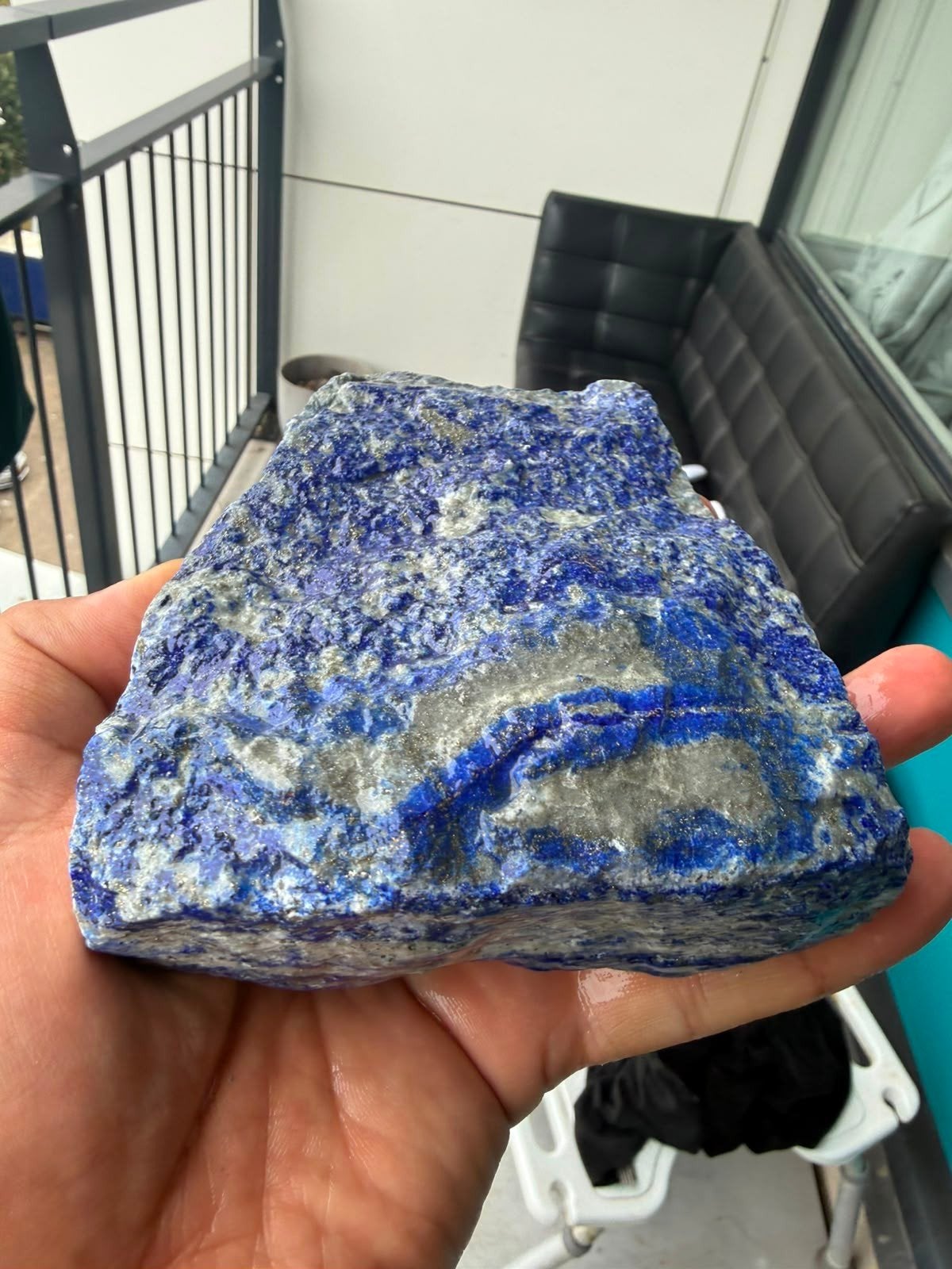 Ruwe Lapis Lazuli Steen N178 - 993g, 14.5cm, Ophalen of Verzenden, God, G