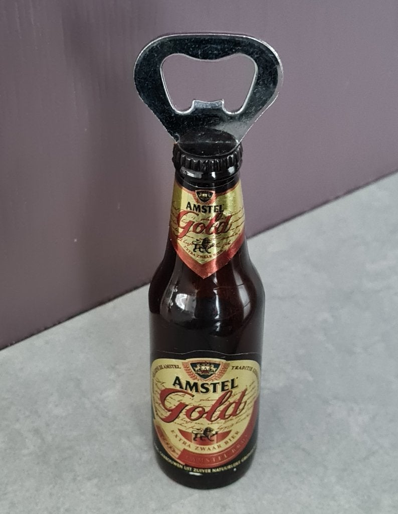 Amstel Gold flesopener, Overige typen, Ophalen of Verzenden, Zo goed als nieuw