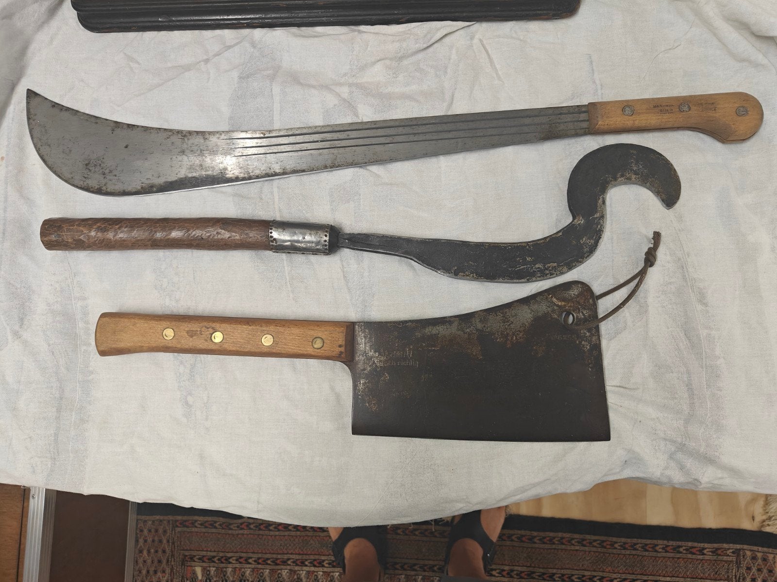 Vintage antiek kapmes, sikkel, hakmes, Verzenden