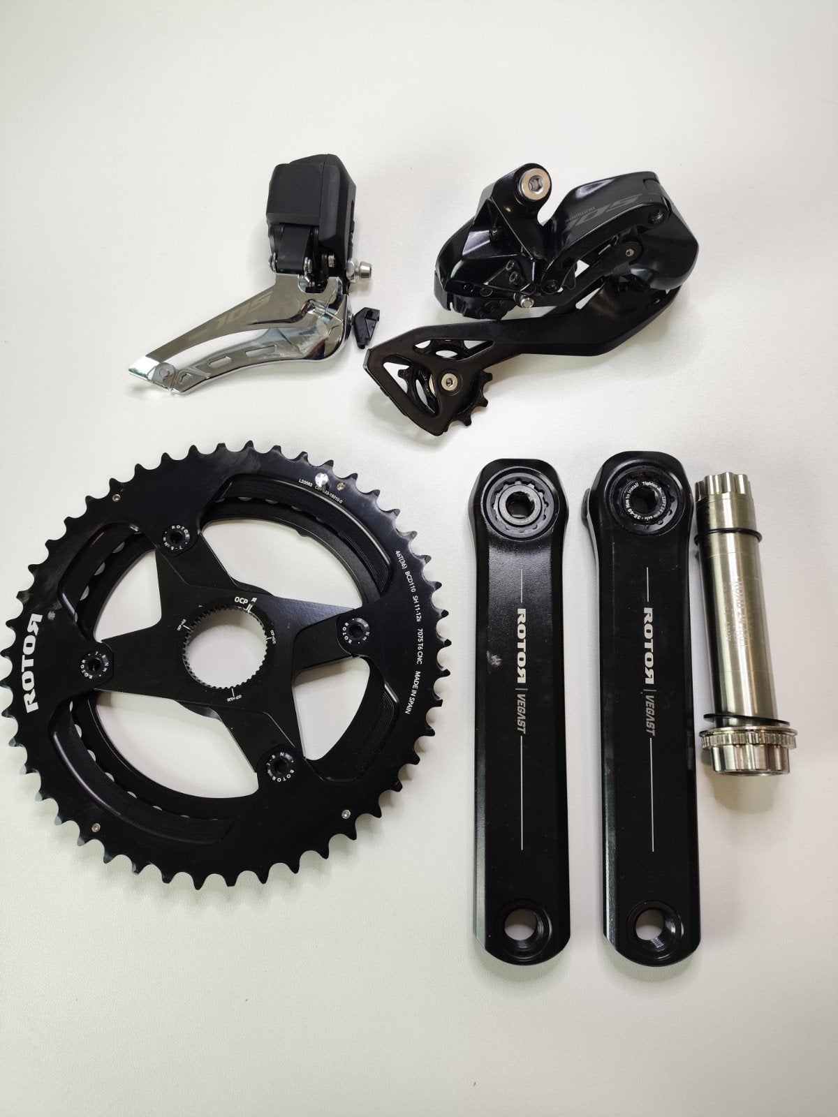 Rotor Crankstel & Shimano 105 Di2 12-speed derailleurs, Ophalen of Verzenden, Nieuw, Racefiets