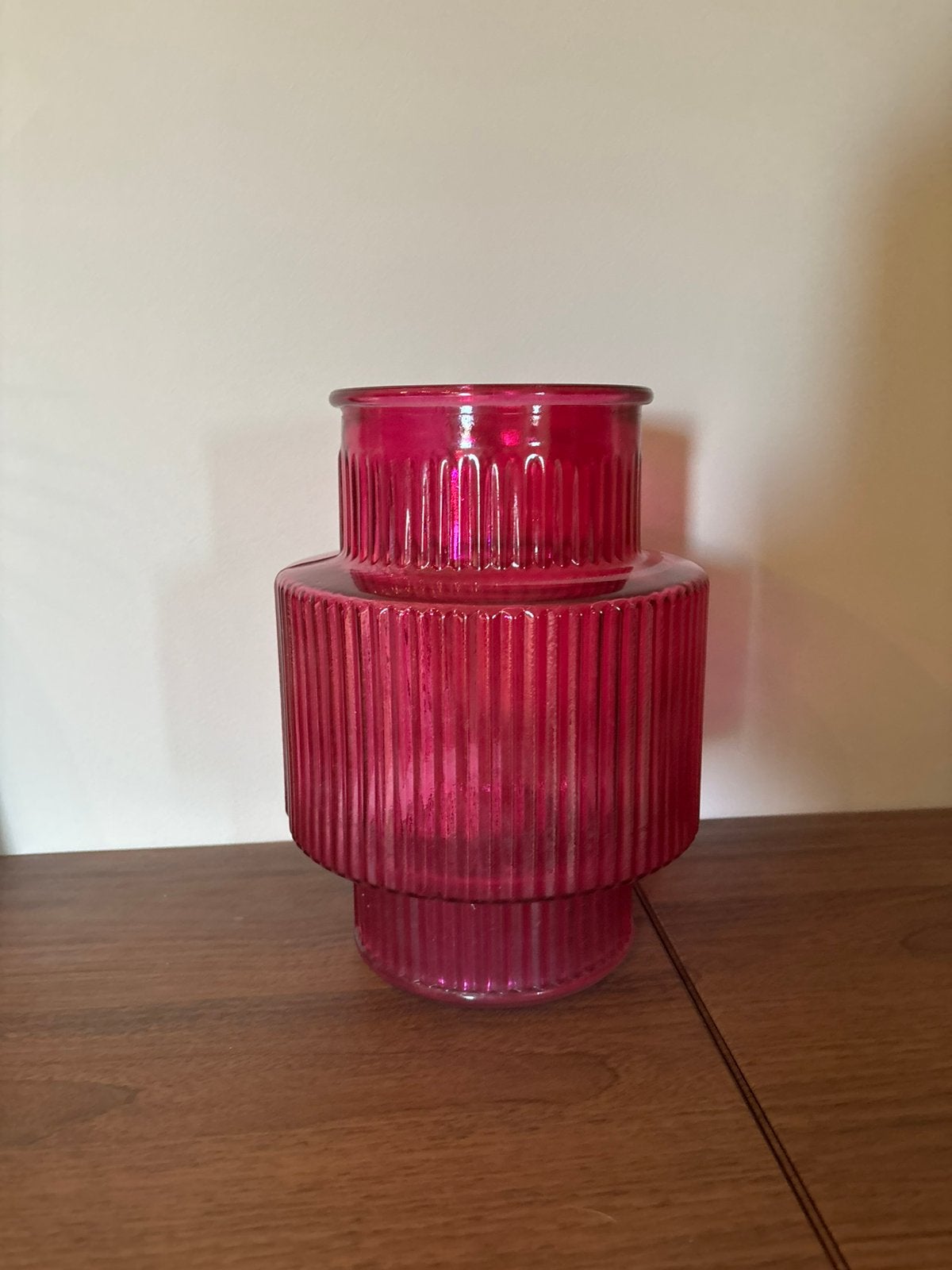 Intratuin Vaas, Huis en Inrichting, Woonaccessoires | Vazen, Nieuw, Ophalen of Verzenden, Glas, Met patroon/structuur