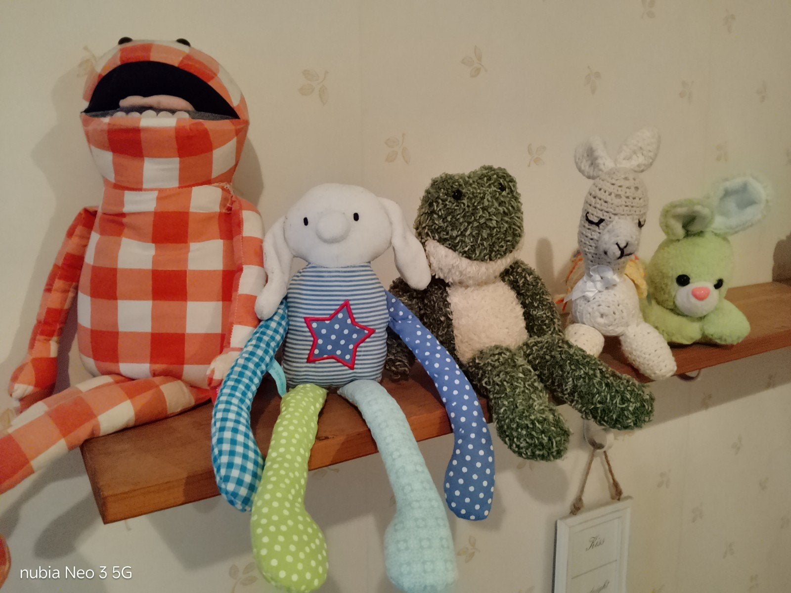 5  leuke pluche knuffels kikker alpaca, Ophalen, Zo goed als nieuw, Kikker