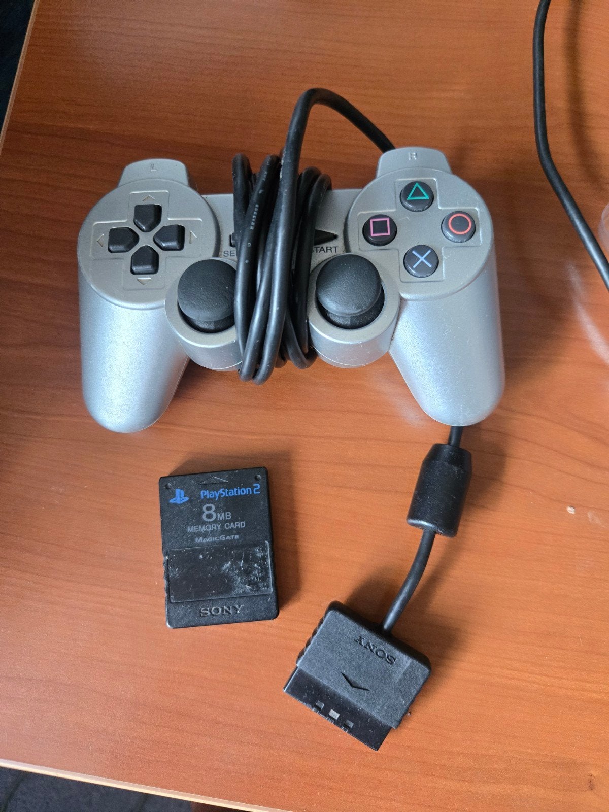Sony PlayStation 2 Controller met 8MB Memory Card, Ophalen of Verzenden, Met 1 controller