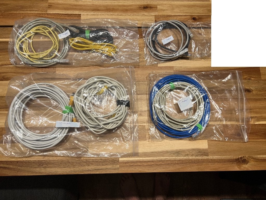 UTP KABELS/ netwerkkabel (CAT5 & CAT6) RJ45-connector, Computers en Software, Ophalen of Verzenden, Gebruikt
