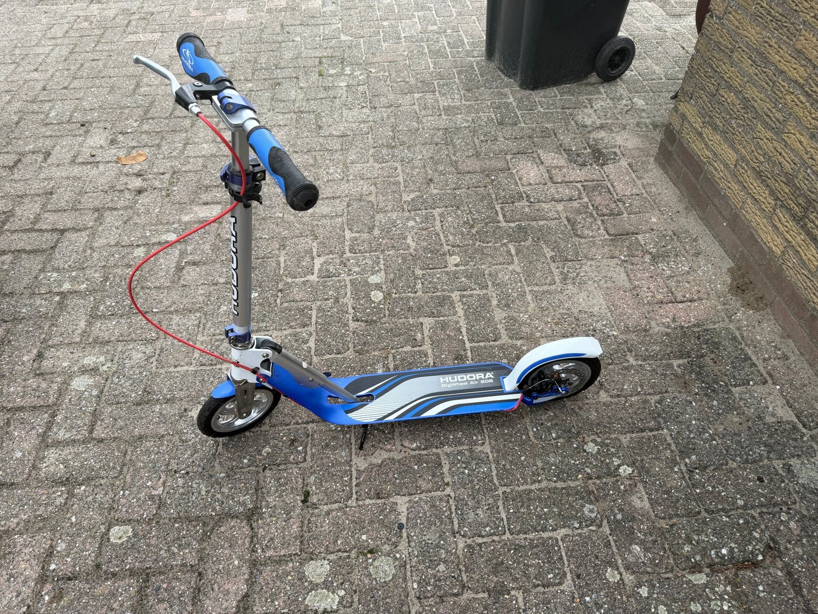 Hudora Big Wheel Air 205 Step - Blauw/Wit, Ophalen, Gebruikt, Gewone step