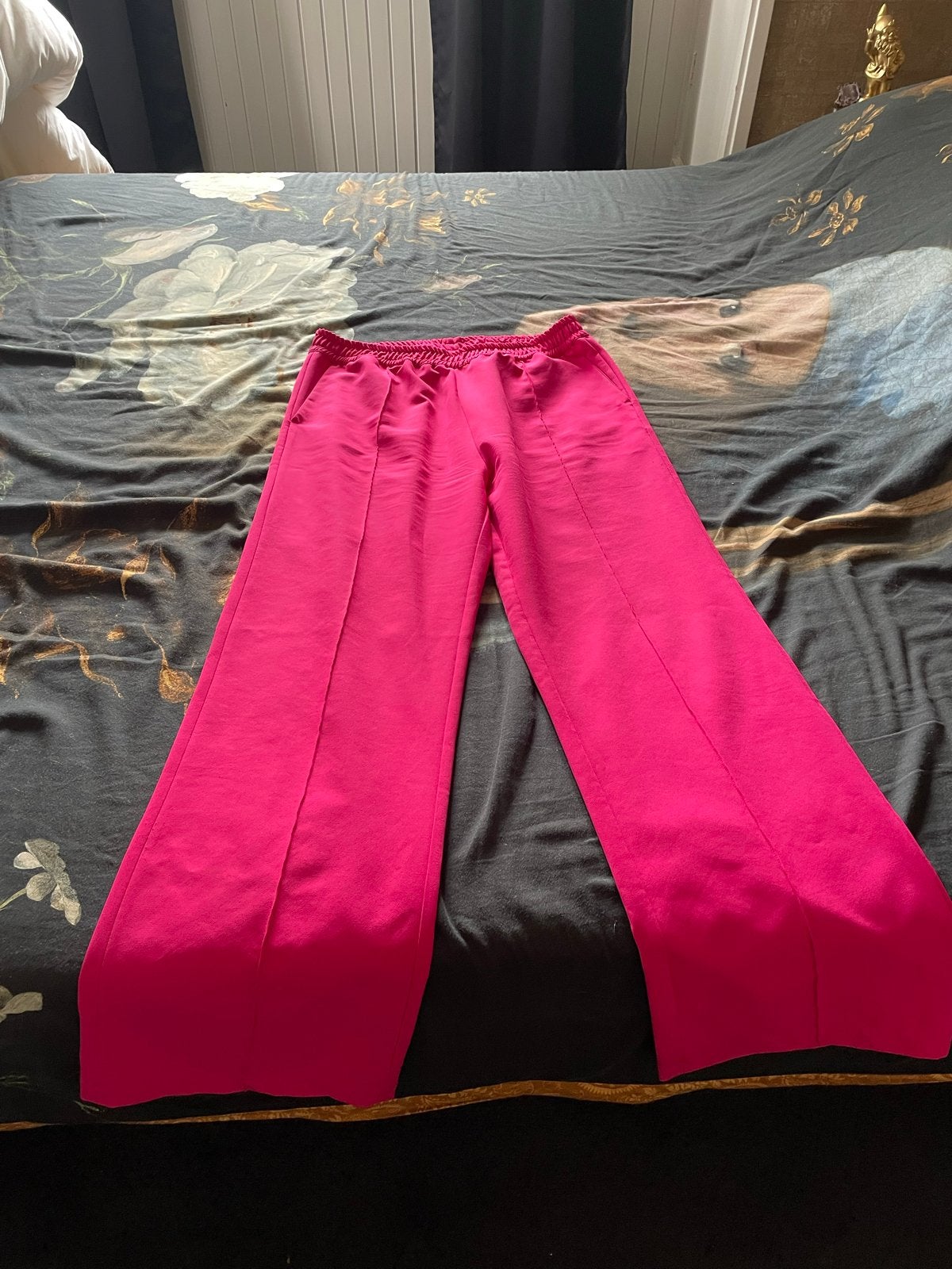 Roze wijde broek Anna Blue, maat XL, Maat 46/48 (XL) of groter, Ophalen of Verzenden, Roze, Lang