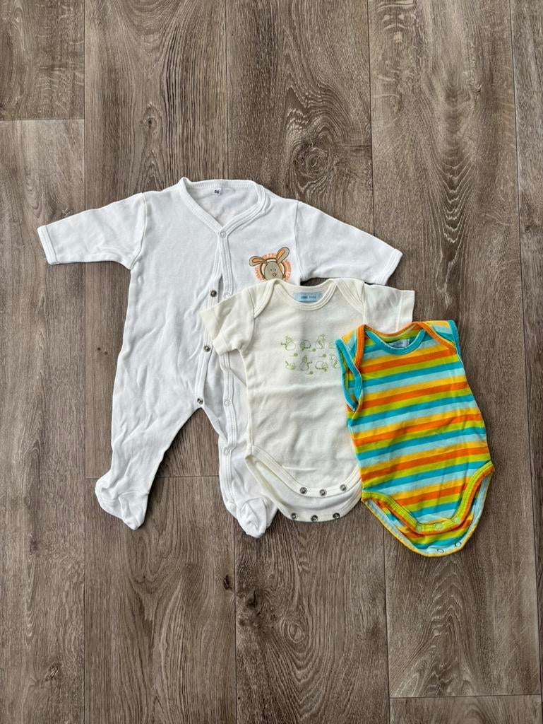 Babykleding setje (3 stuks) maat 50/56 – HEMA, Kinderen en Baby's, Babykleding | Maat 50, Zo goed als nieuw, Jongetje of Meisje